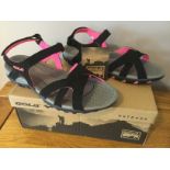 Gola Womens “Cedar” Hiking Sandals, Black/Hot Pink, Size 6 - Brand New