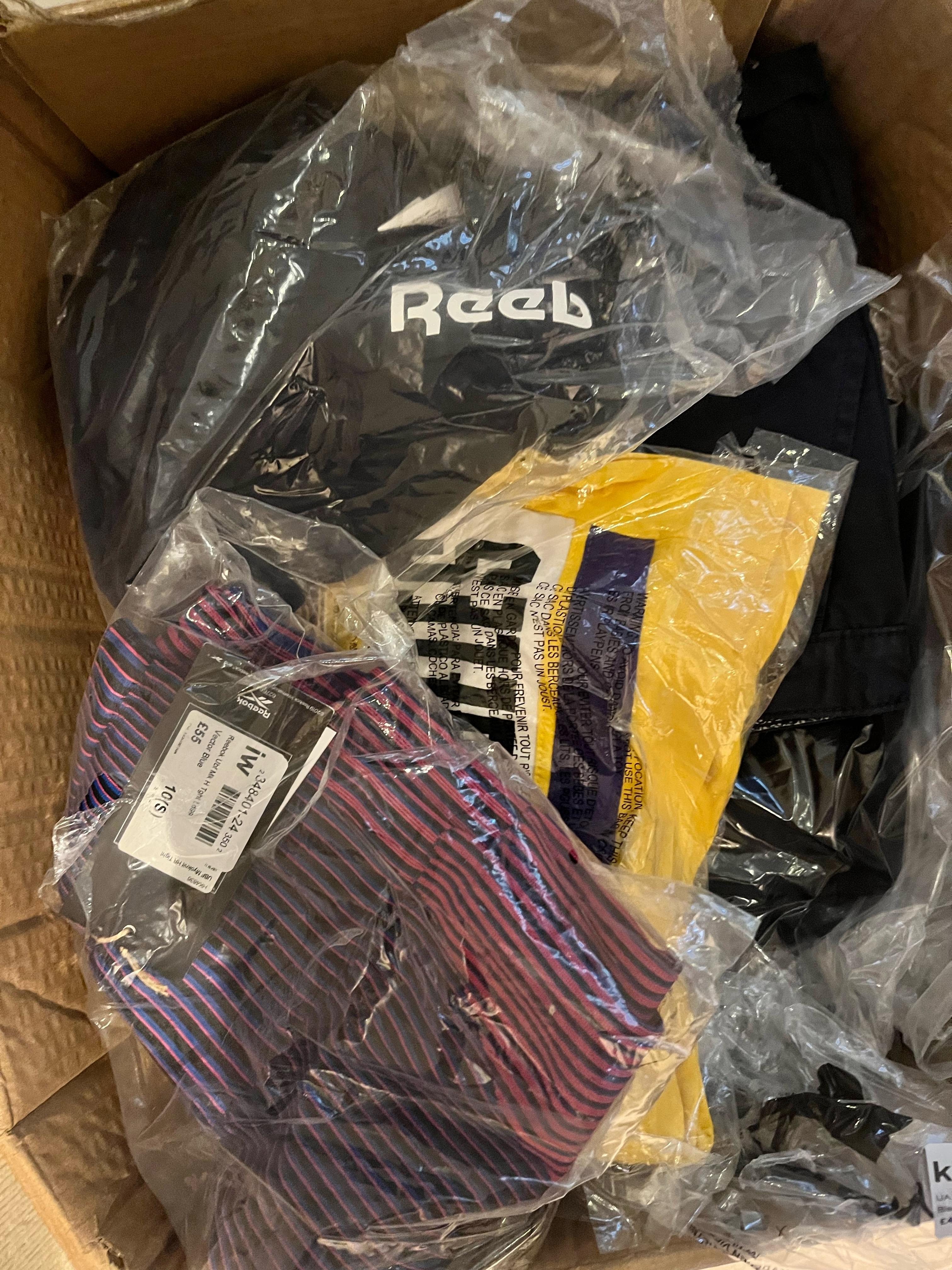 Mixed Box of Clothing, Brands Including Under Armour, Adidas, Puma - Ladies and Children