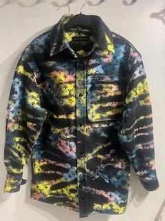 Louis Vuitton Monogram Tie Dye Upcycled Denim Blouson - Image 6 of 11