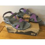 Gola Womens “Cedar” Hiking Sandals, Grey/Purple, Size 7 - Brand New