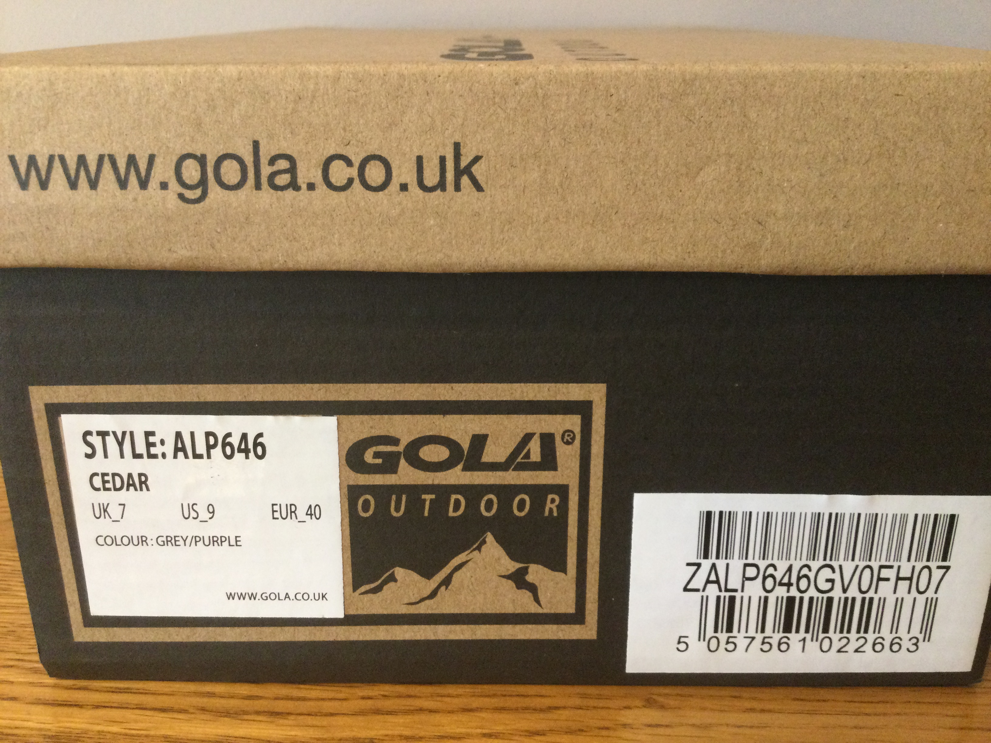 Gola Womens “Cedar” Hiking Sandals, Grey/Purple, Size 7 - Brand New - Image 3 of 4