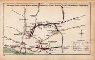 Aldgate Bishopsgate Spitalfields & Whitechapel Antique Railway Diagram-45.