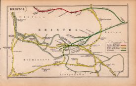 Bristol, Clifton, Bedminster, Marsh Antique Railway Diagram-9.