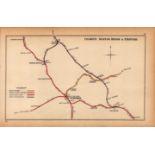 Stafford, Stone, Colwich, Rugeley Antique Railway Diagram-97.