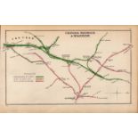 Croydon Norwood & Woodside London Antique Railway Diagram-53.