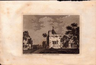 Kitchen at Swanton Harcourt Oxford F. Grose Antique 1785 Copper Engraving.