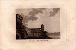 St Michaels Mount Fort Cornwall F. Grose 1786 Copper Engraving.