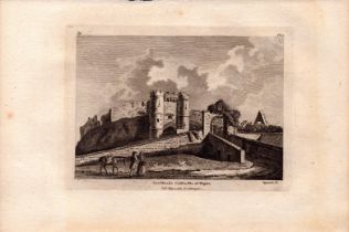 Carisbroke Castle Isle Of Wight F. Grose 1784 Copper Engraving.