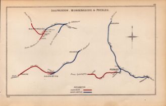 Dolphinton, Morningside, & Peebles Antique Railway Diagram-49.