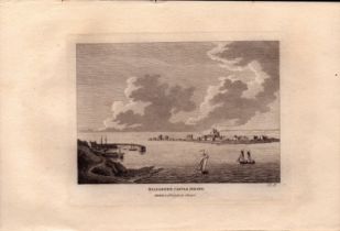 Elizabeth Castle St Hellier Jersey F. Grose 1783 Antique Copper Engraving.