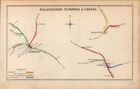 Gretna Green Dumfries Balquhidder Scotland Antique Railway Diagram-25.