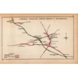 Cheadle Chorlton Heaton Massey Northenden Antique Railway Diagram-149.