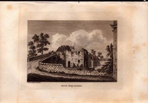 Catterick Bridge Yorkshire Grose Antique 1787 Copper Engraving.