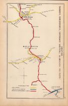 Swindon, Marlborough, Andover Antique Railway Diagram-107.