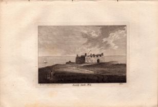 Lundy Castle Devon F. Grose 1783 Antique Copper Engraving.