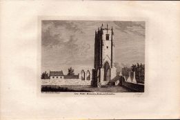 Grey Friars Monastery Yorkshire F. Grose 1785 Antique Copper Engraving.