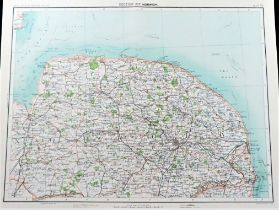 Victorian 1897 Map Great Yarmouth Lowestoft Kings Lynn Norwich Etc.