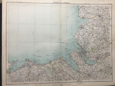 Victorian 1897 Map Lancashire Blackpool Lytham Southport Liverpool Preston.