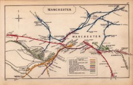 Manchester Salford Old Trafford Ardwick Antique Railway Diagram-47.