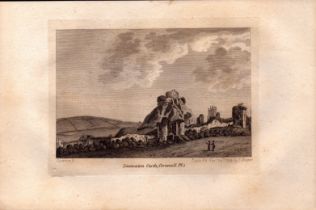 Launceston Castle Cornwall F. Grose 1784 Antique Copper Engraving.