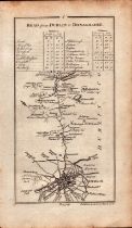 Ireland Rare Antique 1777 Map Dublin Finglas Swords Malahide Castle.
