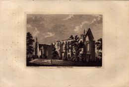 Bolton Priory Wharfedale Yorkshire F. Grose 1785 Antique Copper Engraving.