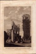 The Kings Tower Dorset F. Grose 1784 Antique Copper Engraving.