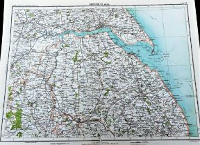 Victorian Antique 1897 Map Humberside Hull Grimsby Cleethorpes Etc.