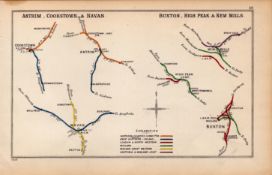 Antrim Cookstown & Navan Ireland Antique Railway Diagram-10.