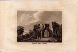 Trematon Castle Saltash Cornwall F. Grose 1786 Copper Engraving.