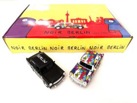 Thierry Noir (b.1958) Pair of ‘Heads’ Berlin Trabant Cars In Colours By Thierry Noir In Box, 1994