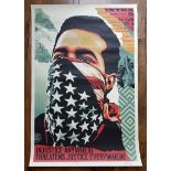 Shepard Fairey Obey 'American Rage' Giant Huge Signed Poster w/COA (#0335)