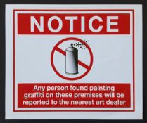 Banksy (Attributed) Notice Sticker (#0242)