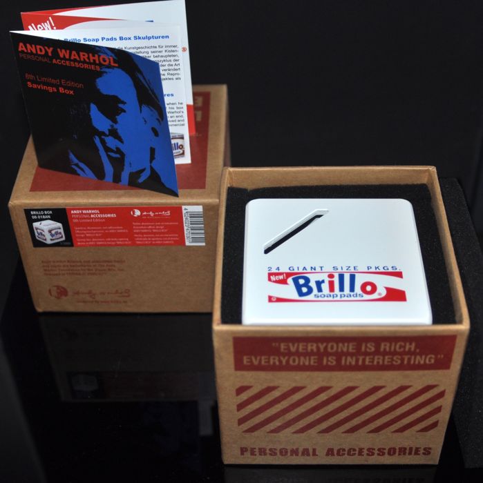 Andy Warhol - Brillo Alu. Cube Money Box 2009 - Limited Edition 0250/3000 (#0274) - Image 4 of 8