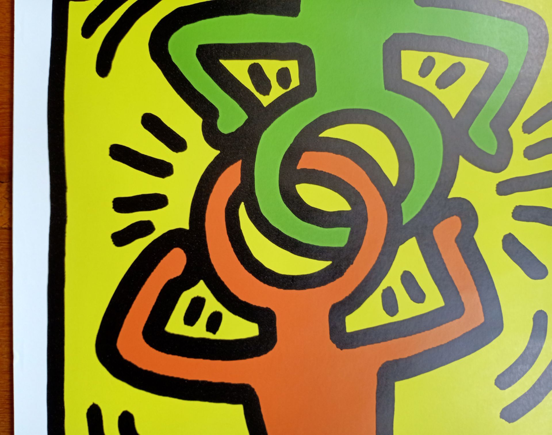 Keith Haring RARE ""Hans Mayer Galerie Original 1988 Poster"" Signed (#0723) - Image 2 of 4