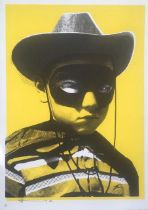 Paul Insect (B 1971) Big Head, Signed Limited Edition Screen Print, Published By Pictures On Walls