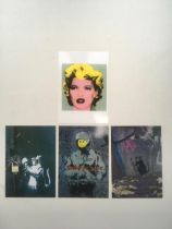 BANKSY (b 1974-) Kate Moss POST CARD FLYER From Crude Oils Exhibition, Notting Hill. 2005