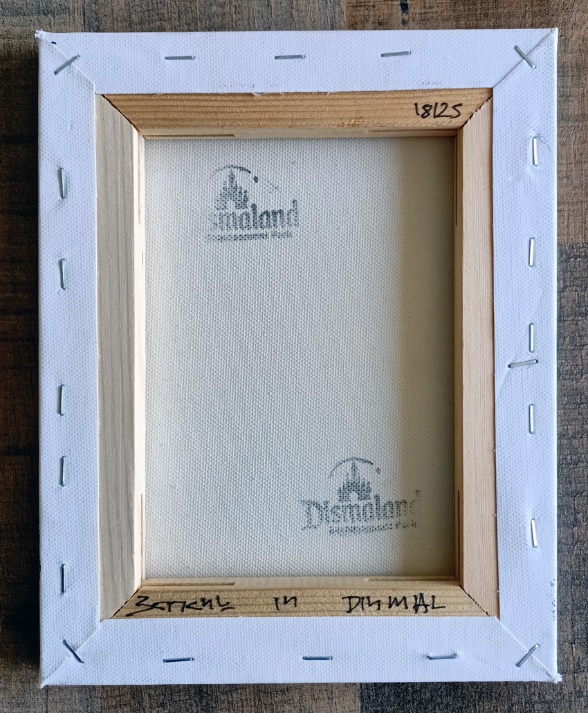 Banksy (Attributed ) WSM Dismaland (Banksy) Street Rat Canvas w/Ticket, Letter and Envelope. (#0593) - Image 2 of 6