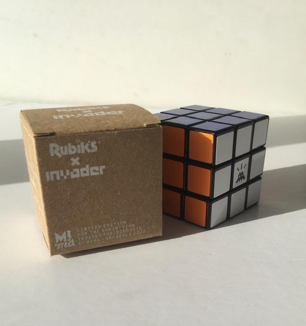 Invader (b. 1969-) "Rubikcubist" RUBIK'S X INVADER CUBE + 11 Invader Postcard Kit, SOLD OUT 2022 - Image 3 of 11