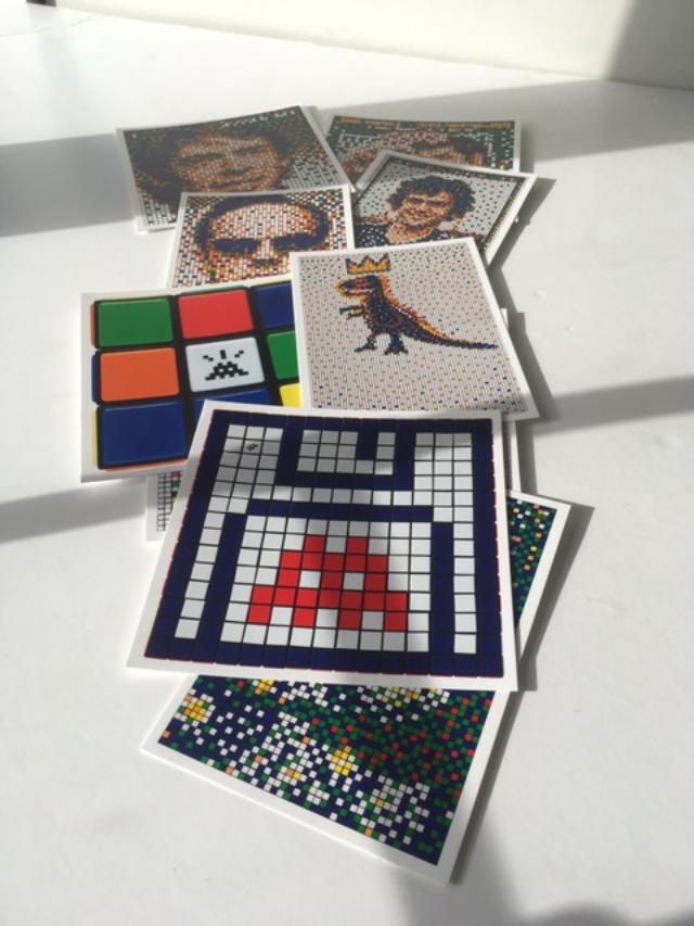 Invader (b. 1969-) "Rubikcubist" 11 Invader Postcard Kit, MIMA Museum, 2022 - Image 7 of 11