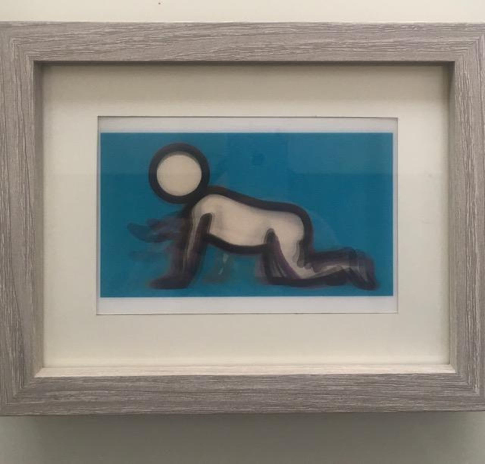 Julian Opie (1958-) 3D Lenticular Moving Image, in Colours ‘DINO CRAWLING’ Framed, 2012 - Image 6 of 13