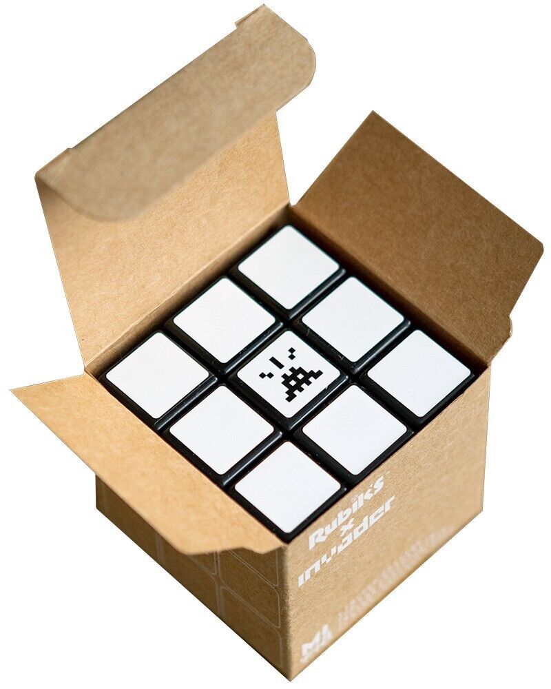 Invader (b. 1969-) "Rubikcubist" RUBIK'S X INVADER CUBE + 11 Invader Postcard Kit, SOLD OUT 2022 - Image 5 of 11