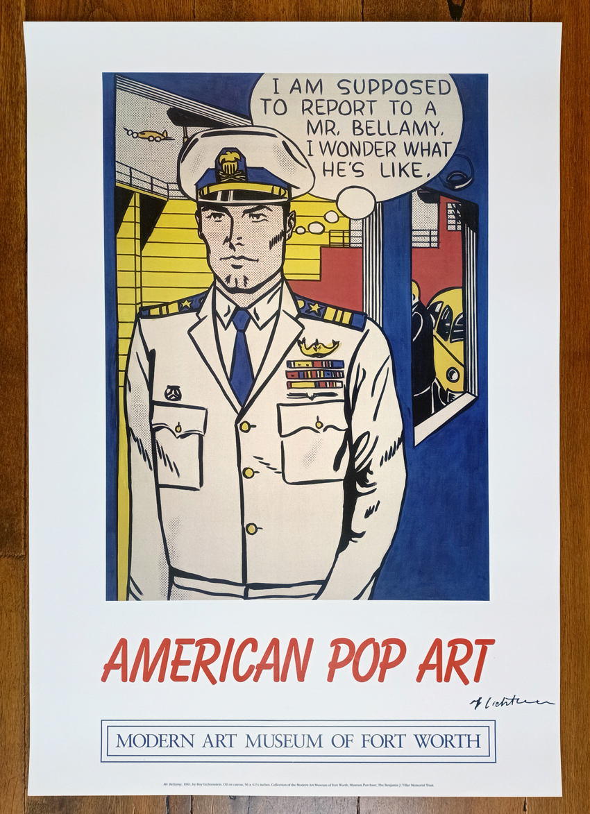 Roy Lichtenstein Poster ""Mr. Bellamy"" Signed 1990-1999 (#0469)