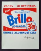 Andy Warhol - Silkscreen - Brillo Soap Pads Stamped Poster (#0352)
