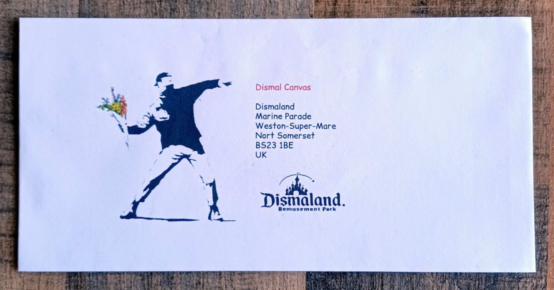 Banksy (Attributed) WSM Dismaland (Banksy) Interceptor Rat Canvas w/Ticket (#0591) - Image 5 of 6