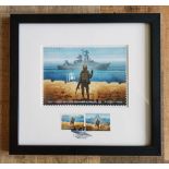 Boris Groh (Banksy) - 1000 ex. SOLD OUT! - Framed Stamp ""Russian WarshipDONE!"" 2023 (#0687)