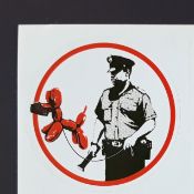 Banksy (Attributed) Security Guard Sticker (#0243)