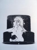 NICK Walker (B 1969-) Black Nozzle, 2007, Screenprint In Black With Early Apish Angel Blind Stamp