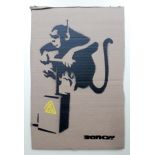 Banksy (Attributed) 'Monkey Detonator' Cardboard - Dismaland Souvenir LE 4/10 (#0200)