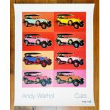 Andy Warhol Posterprint ""Cars"" ""400 Tourenwagen"" Stamped (#0470)